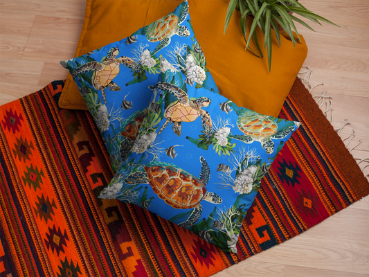 Sea Turtle Ocean Cushion