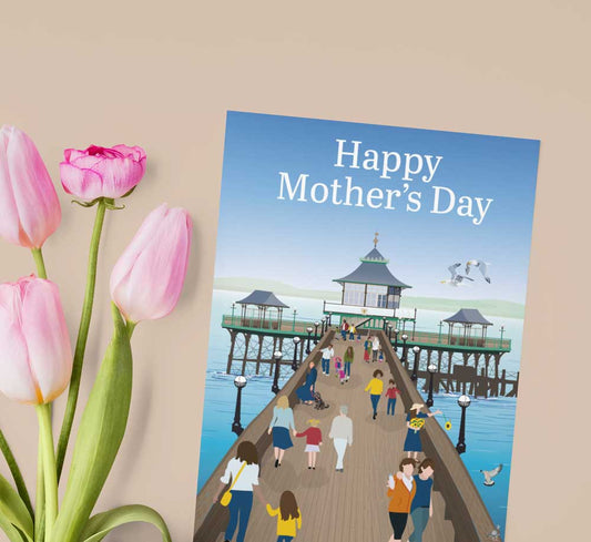 Clevedon Coastal Mother's day card